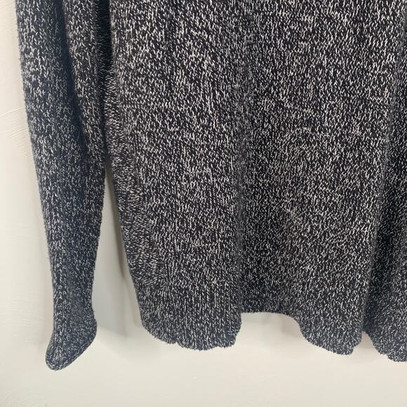 Tahari Black & Gray Knit Mockneck Sweater - Picture 2 of 6